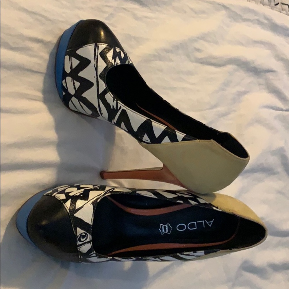 Aldo heels (color block )
